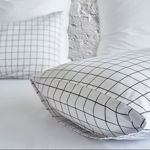 Aesthetic Grid Duvet Bedding Set 3 Pieces - Picture 2 of 6